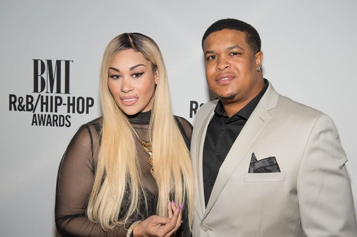 Michael Jamar and his wife Keke Wyatt attendinf BMI R&B/HIP-HOP Awards show.